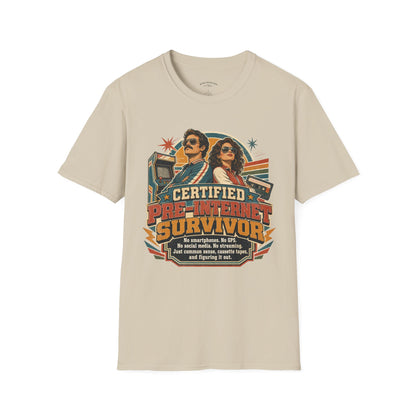 Certified Pre-Pandemic Survivor T-Shirt — Retro 70s Vintage Graphic