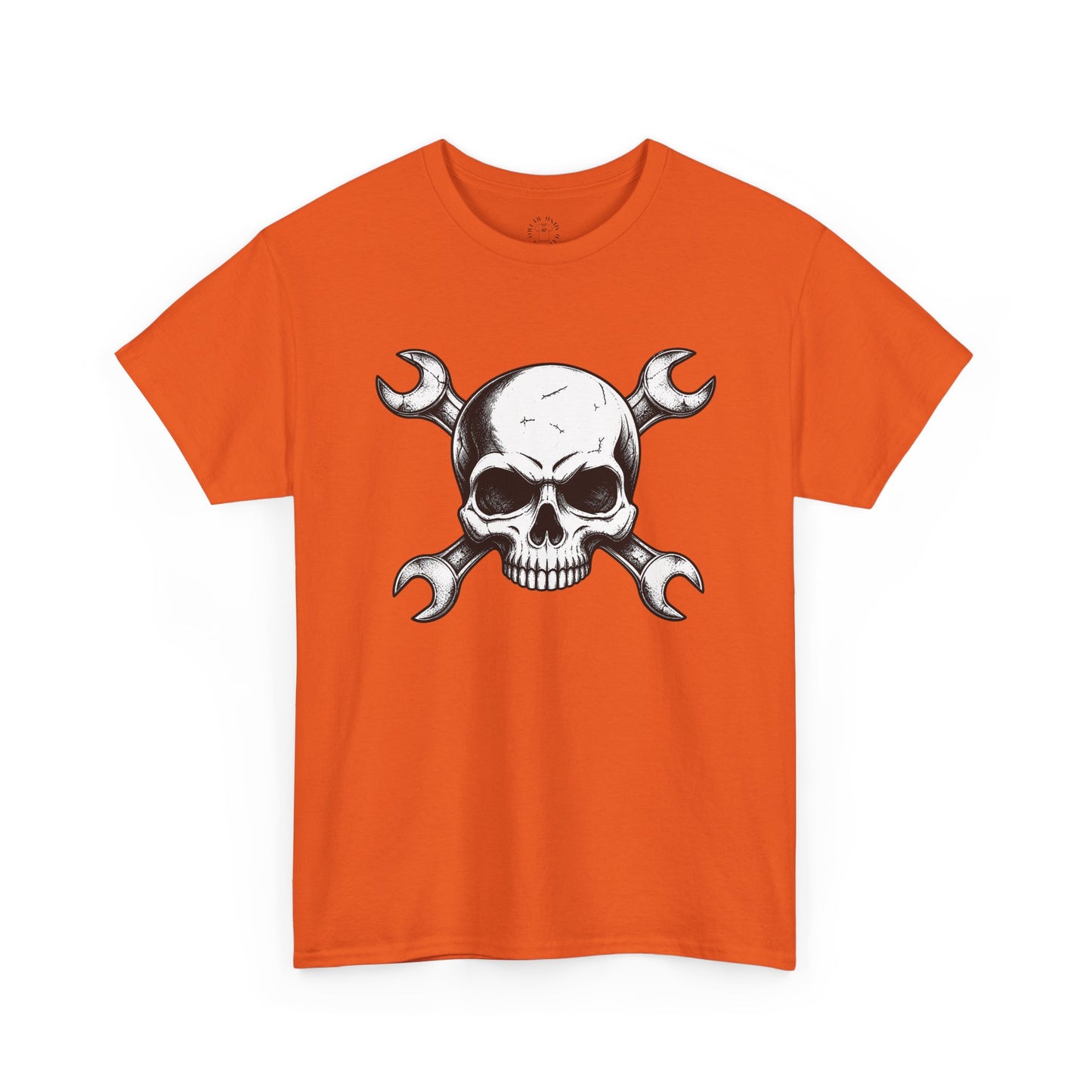 Mechanic Skull Tee — Wrench Crossbones Graphic T-Shirt
