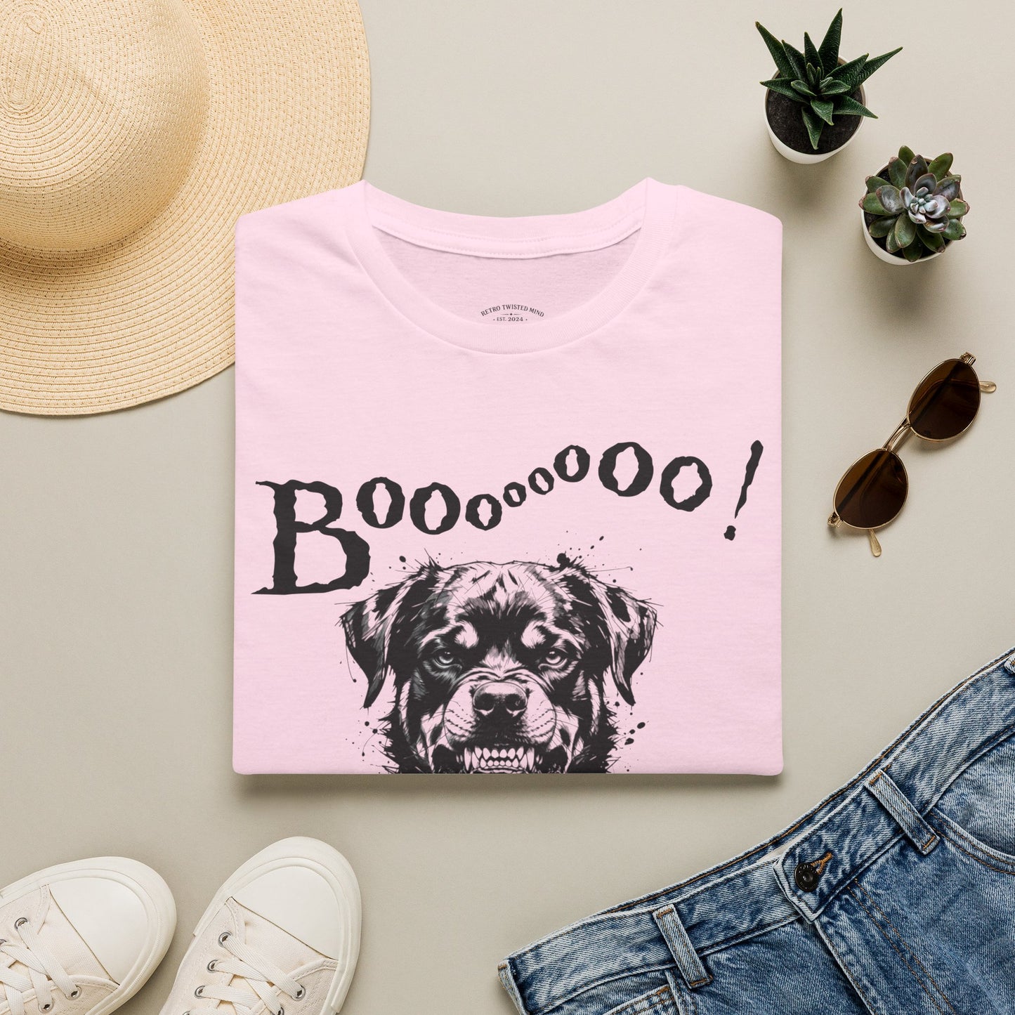 Rottweiler Boo! T-Shirt — Spooky Dog Halloween Tee