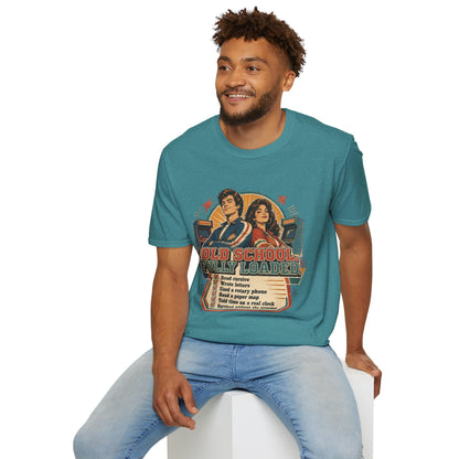 T-Shirt — Retro 'Old School' Arcade Couple Vintage Gamer Tee