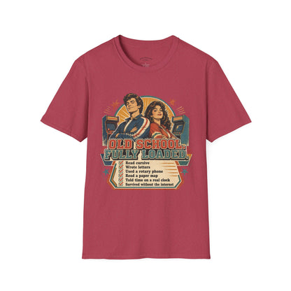 T-Shirt — Retro 'Old School' Arcade Couple Vintage Gamer Tee