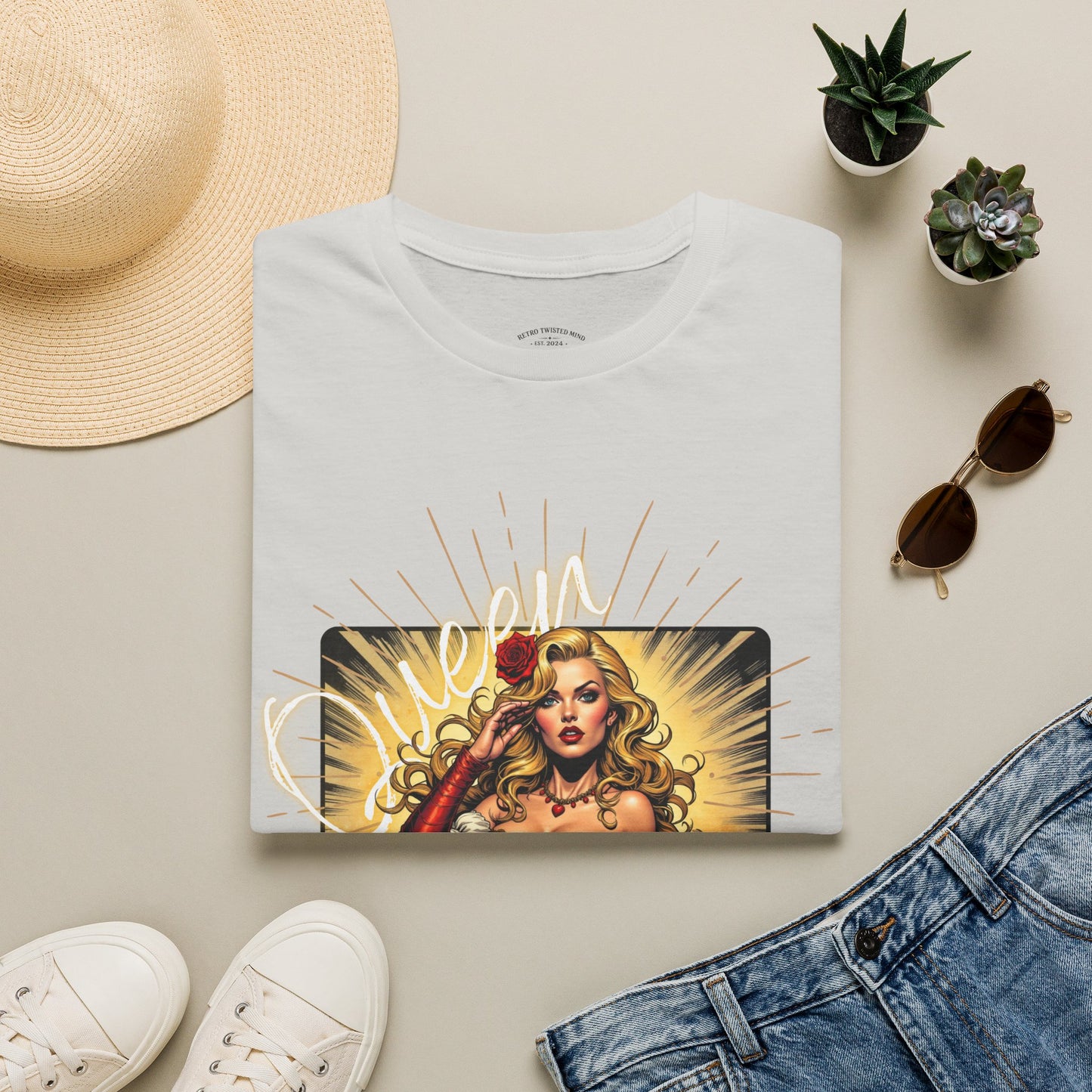 Empowered Women Unisex Softstyle T-Shirt - Bold & Confident Design, queen. girl