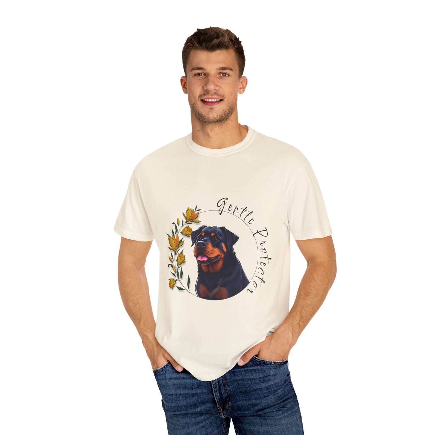 Gentle Protector Unisex Garment-Dyed T-Shirt - Dog Lover Apparel