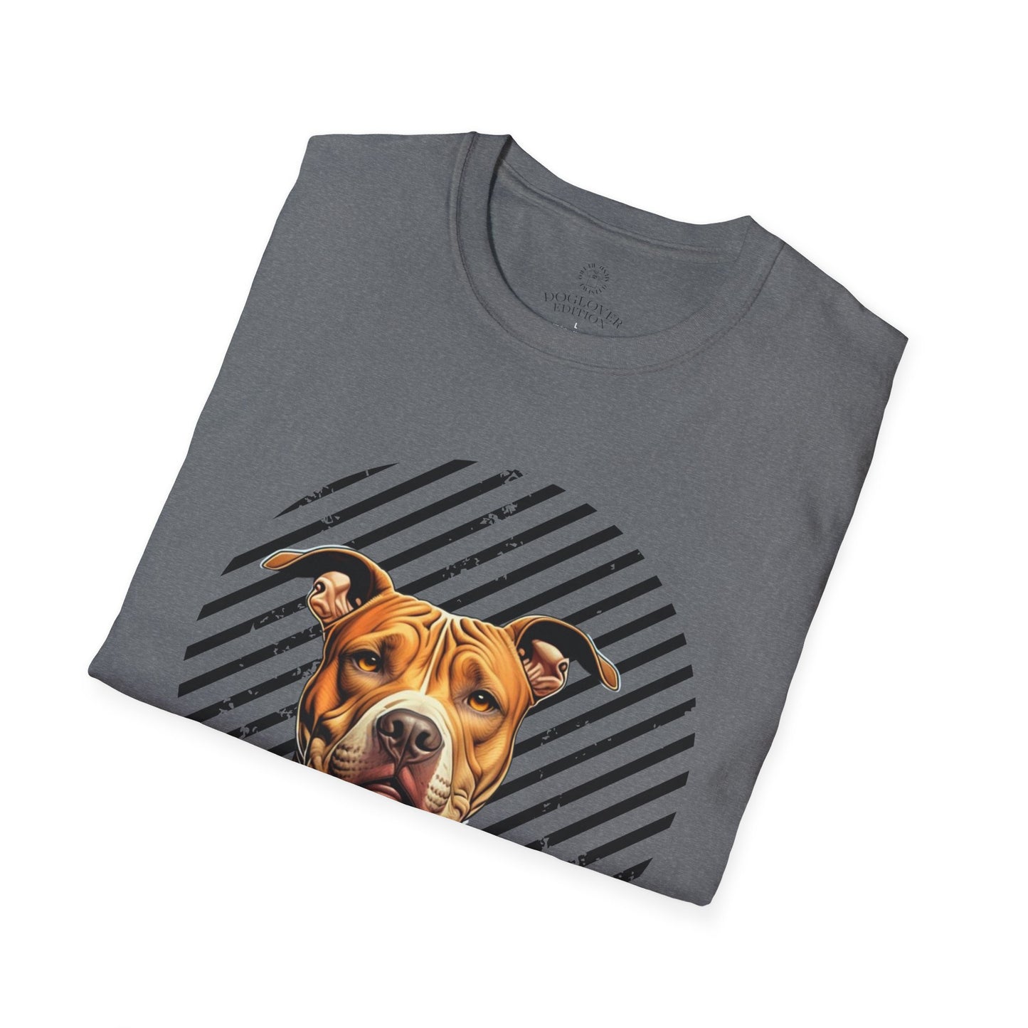 Pure Love Unisex Softstyle T-Shirt - Pitbull Design
