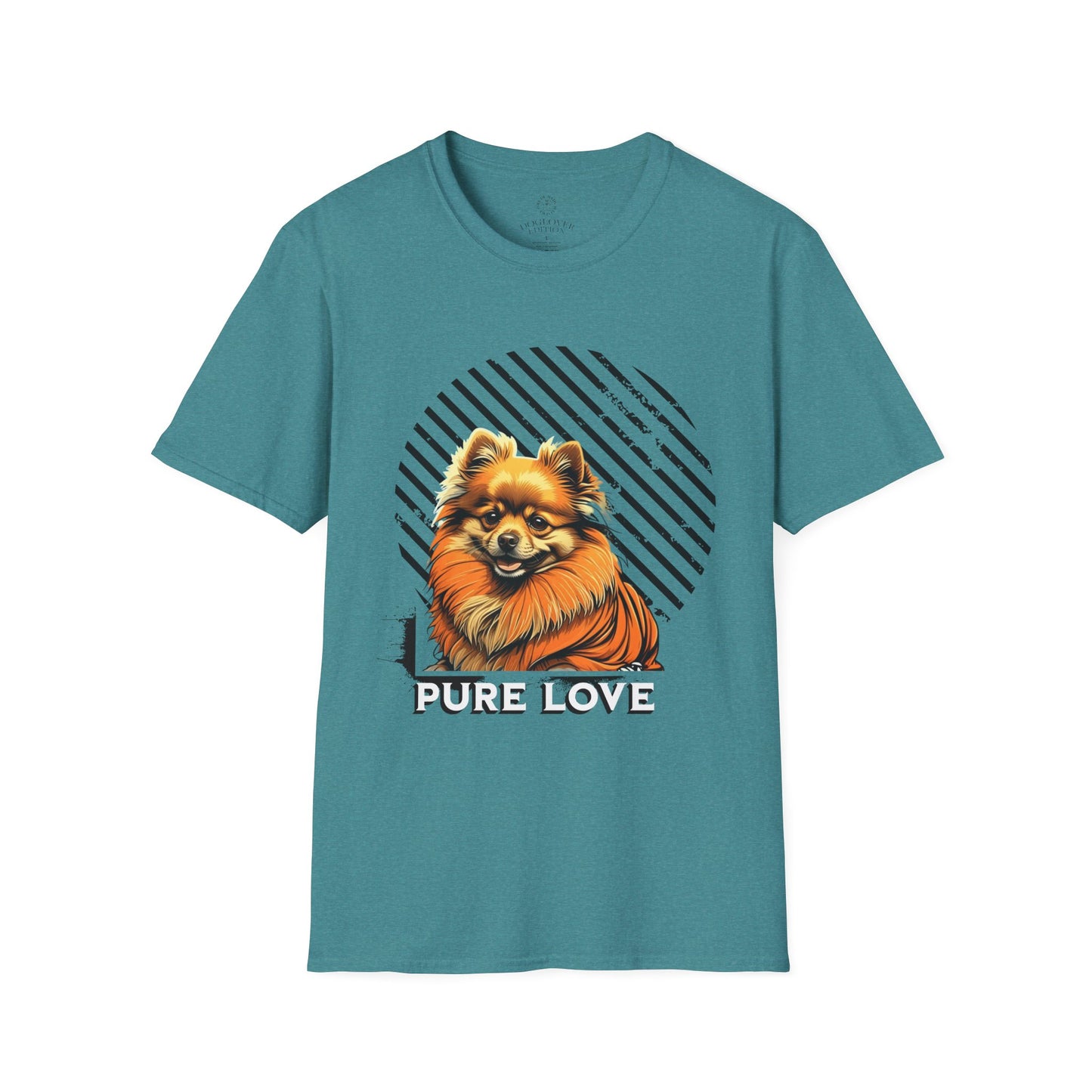 Pure Love Pomeranian T-Shirt - Unisex Softstyle Tee for Dog Lovers