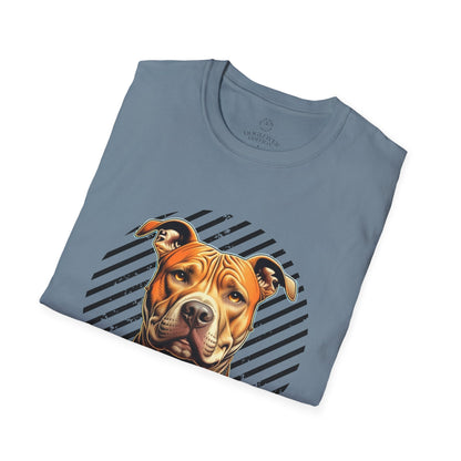 Unisex Softstyle T-Shirt - Pure Love Pitbull Graphic Tee