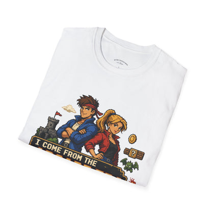Retro Arcade Era T-Shirt — Pixel RPG Game Tribute