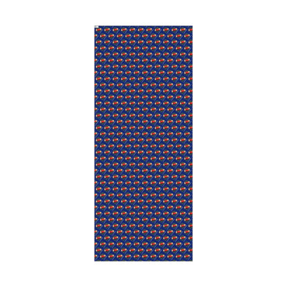 Christmas Cornucopia Gift Wrap Paper – Festive Blue Holiday Wrapping