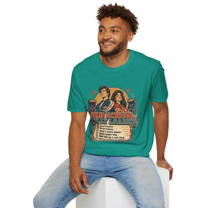 T-Shirt — Retro 'Old School' Arcade Couple Vintage Gamer Tee