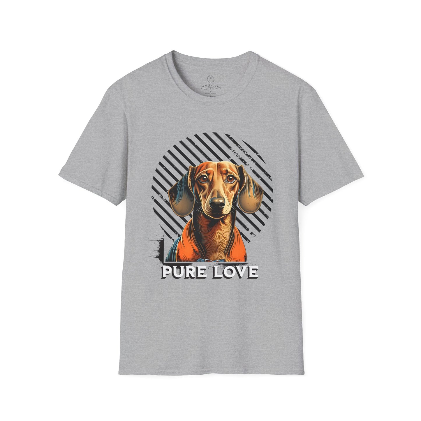 Pure Love Dachshund Unisex Softstyle T-Shirt - Perfect for Dog Lovers