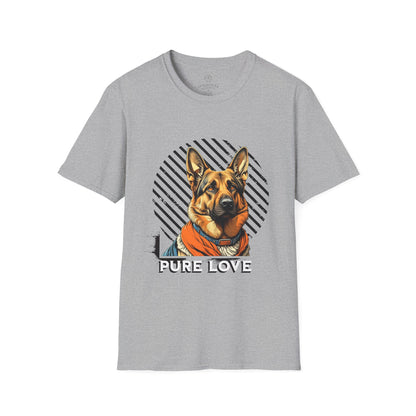 Pure Love Dog Art Unisex T-Shirt - Perfect Gift for Dog Lovers