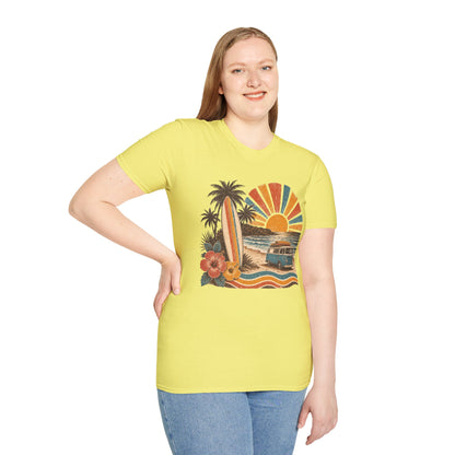 Retro Surf Sunset T-Shirt