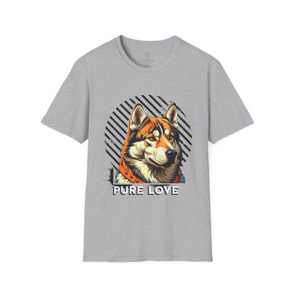 Pure Love Dog Unisex Softstyle T-Shirt - Perfect Gift for Dog Lovers