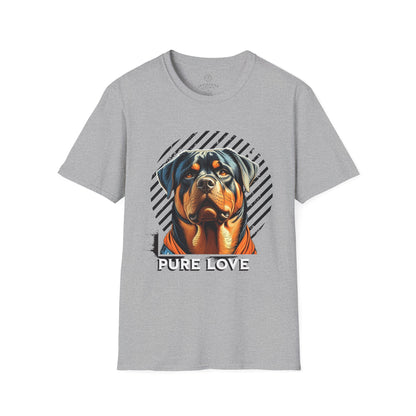 Pure Love Rottweiler Unisex Softstyle T-Shirt