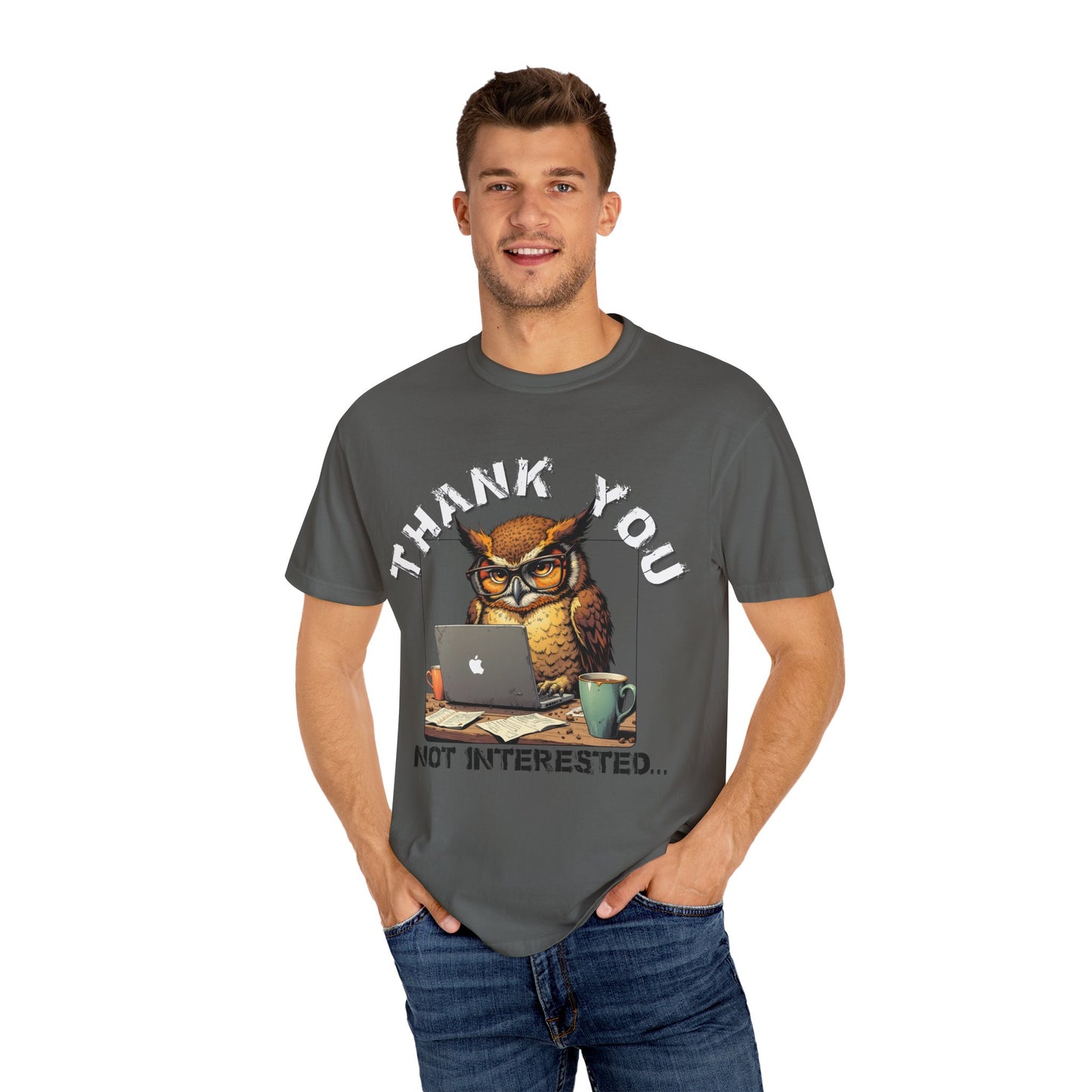 Owl 'Thank You, Not Interested' Graphic T-Shirt