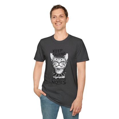 Keep Talking I'm Taking Notes Cat T‑Shirt