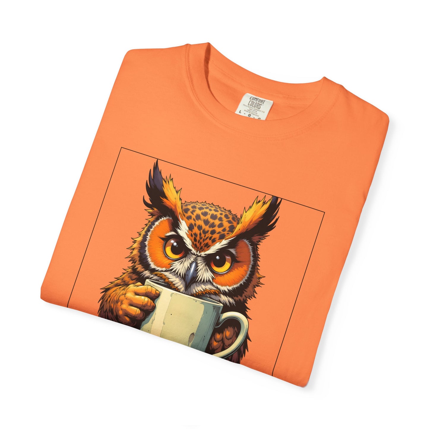 Coffee Owl T‑Shirt - "Touch My Coffee and You'll Need a New Hand" Graphic Tee