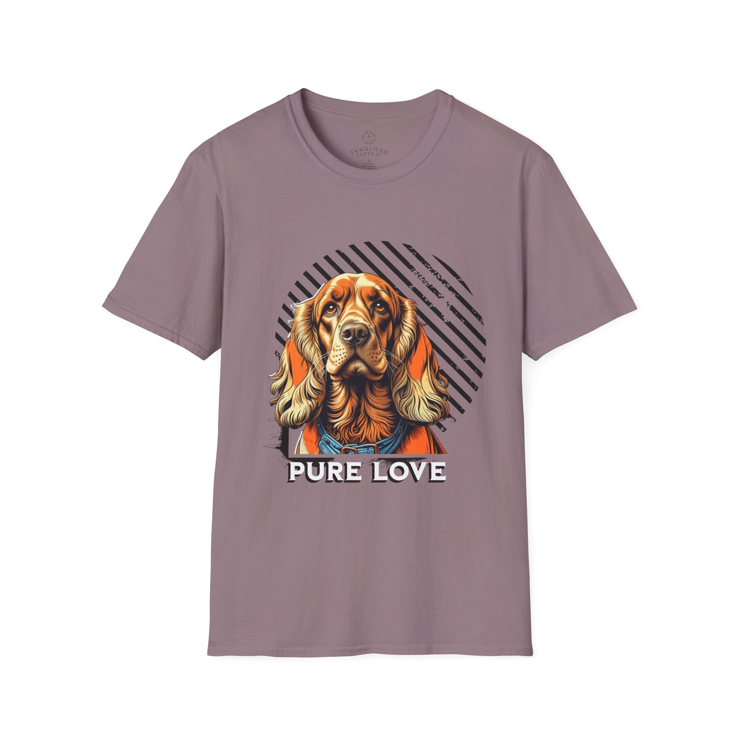 Pure Love Dog T-Shirt - Unisex Softstyle Tee for Dog Lovers