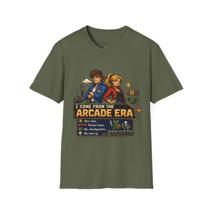Retro Arcade Era T-Shirt — Pixel RPG Game Tribute
