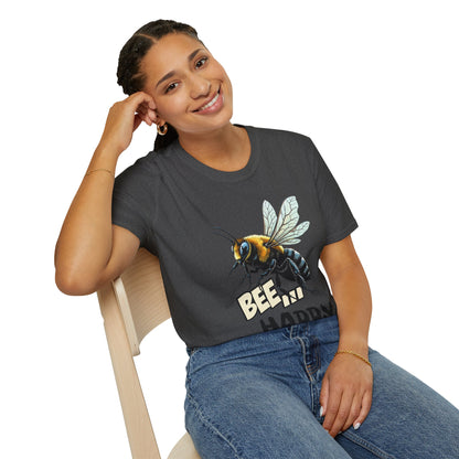 Bee Happy T‑Shirt — Cute Bumblebee Graphic Tee
