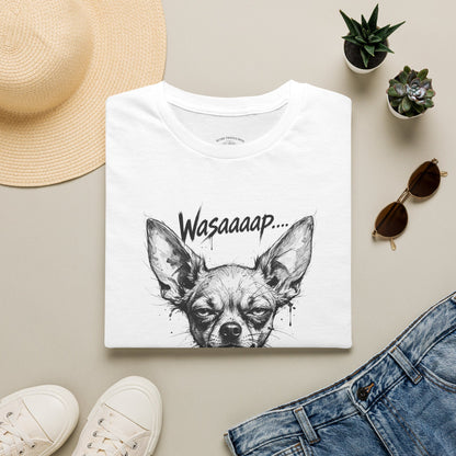 Chihuahua 'Wasaaaap' Graphic T-Shirt — Funny Dog Tee for Pet Lovers