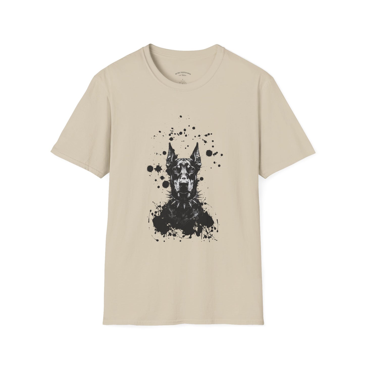 Doberman Ink Splatter T-Shirt