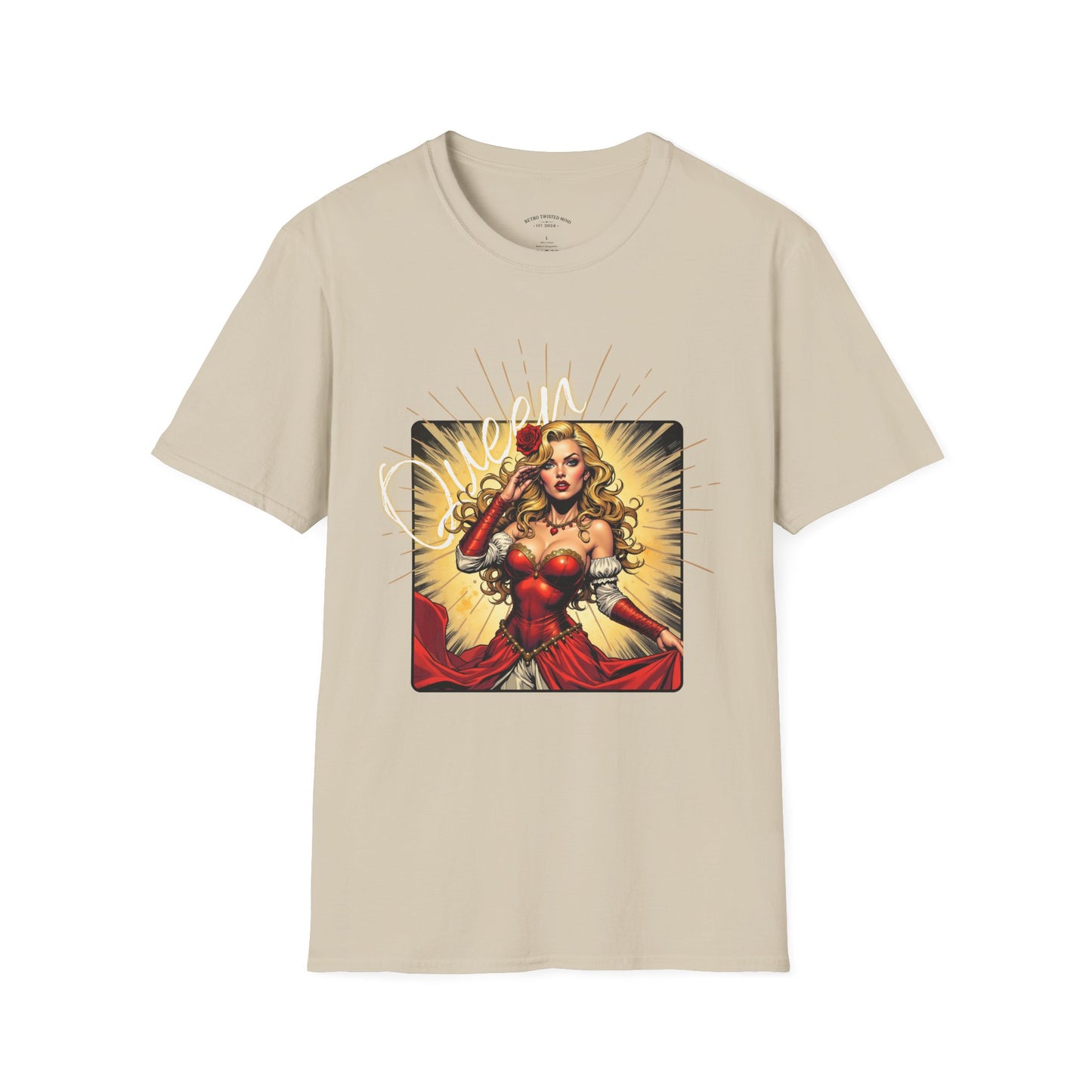 Empowered Women Unisex Softstyle T-Shirt - Bold & Confident Design, queen. girl