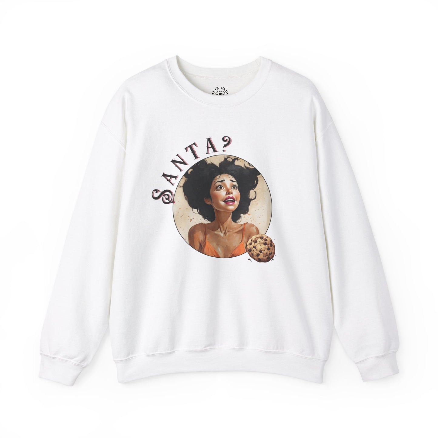 Funny Cookie Lover Sweatshirt - Retro Design - Santa? Christmas