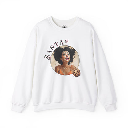 Funny Cookie Lover Sweatshirt - Retro Design - Santa? Christmas