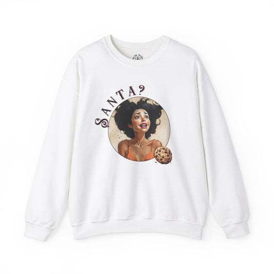 Funny Cookie Lover Sweatshirt - Retro Design - Santa? Christmas