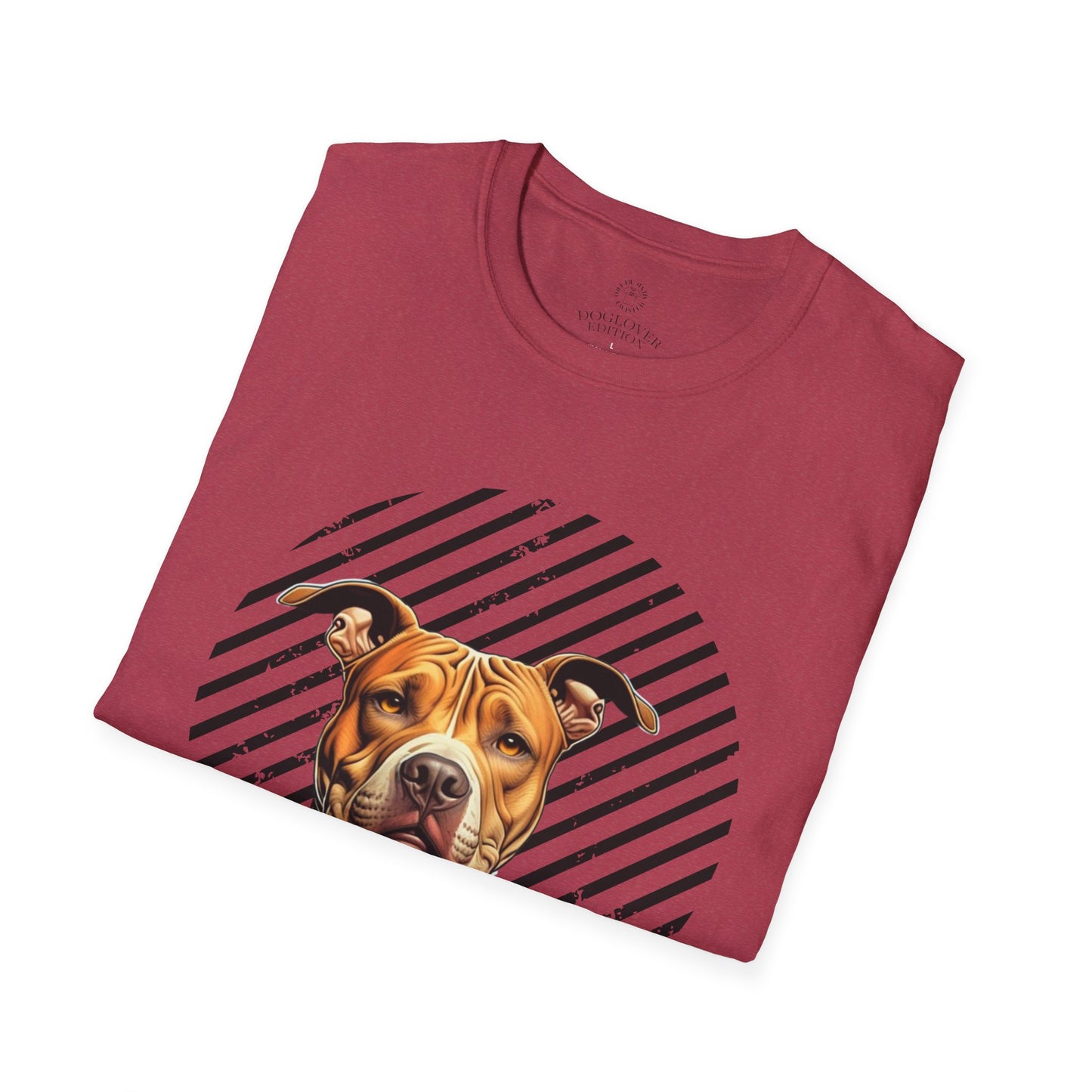 Pure Love Unisex Softstyle T-Shirt - Pitbull Design