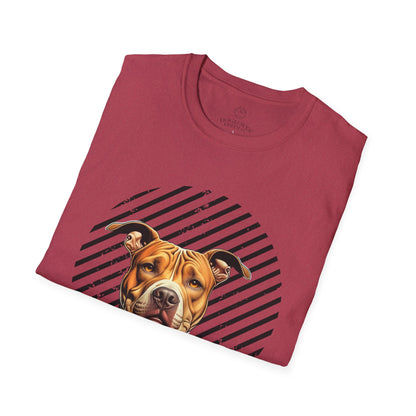 Pure Love Unisex Softstyle T-Shirt - Pitbull Design