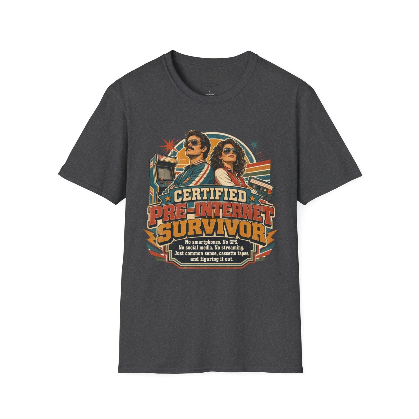 Certified Pre-Pandemic Survivor T-Shirt — Retro 70s Vintage Graphic