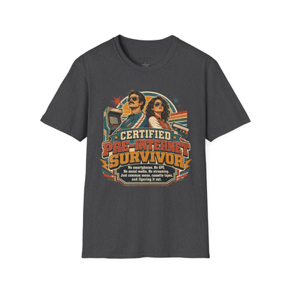 Certified Pre-Pandemic Survivor T-Shirt — Retro 70s Vintage Graphic