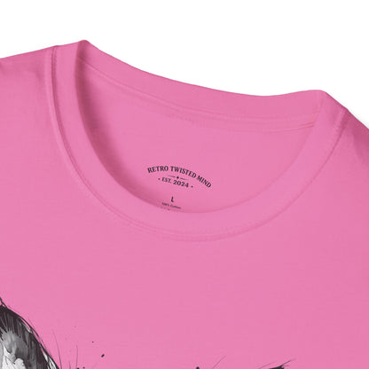 Chihuahua Portrait T‑Shirt — Expressive Black & White Dog Art Tee