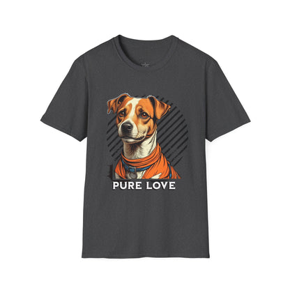Pure Love Dog Graphic T-Shirt, Unisex Tee for Pet Lovers, Cute Canine Shirt, Gift for Dog Owners, Animal Rescue Apparel
