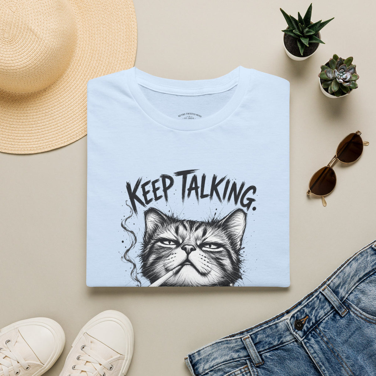 Keep Talking, I'm Judging Cat T-Shirt
