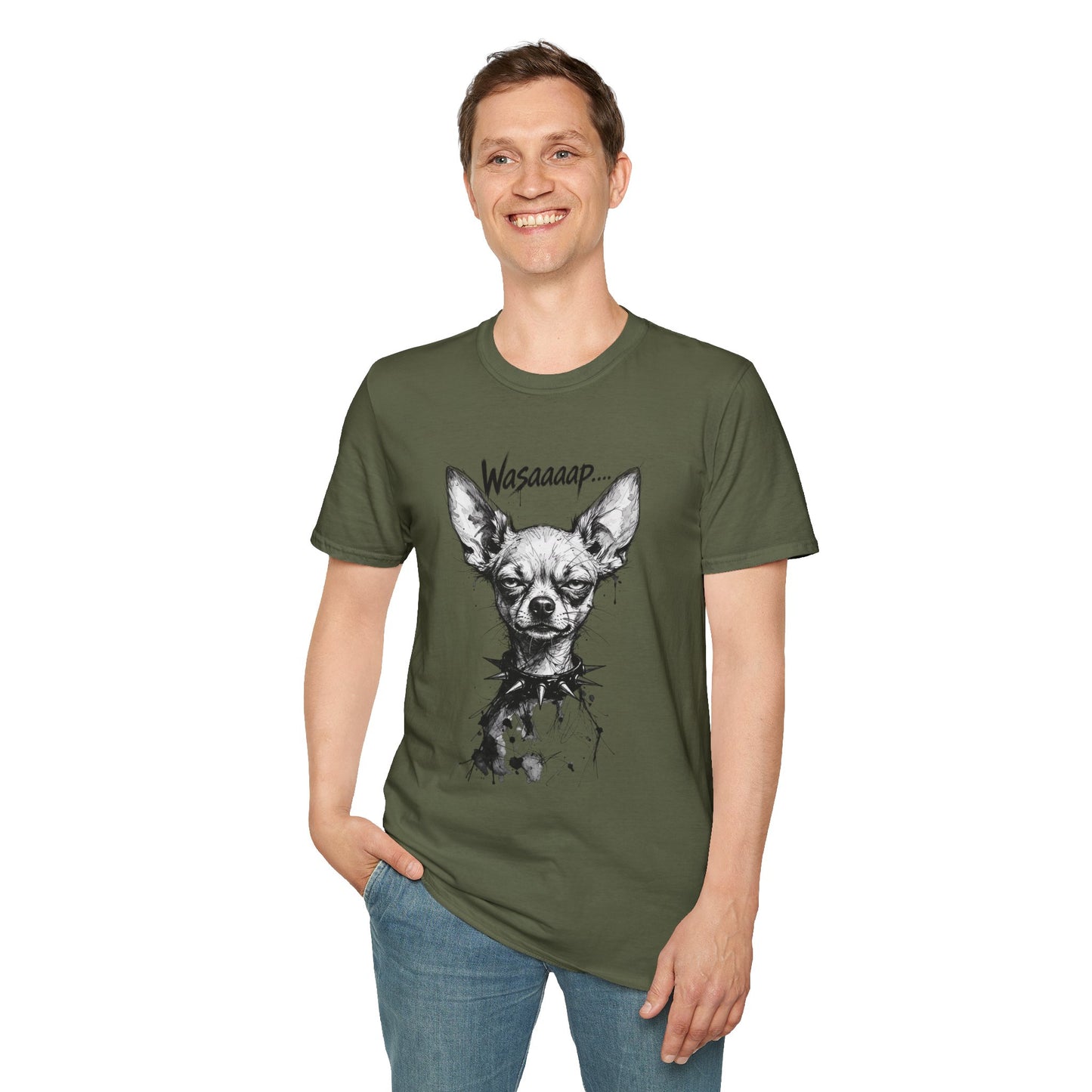 Chihuahua 'Wasaaaap' Graphic T-Shirt — Funny Dog Tee for Pet Lovers