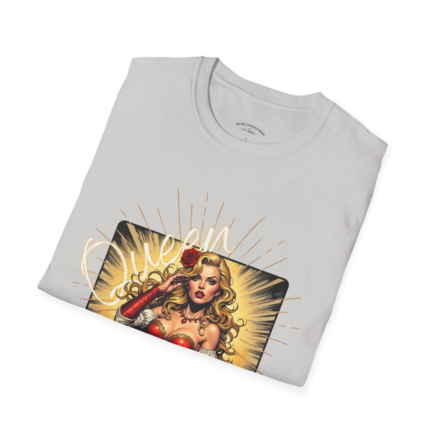 Empowered Women Unisex Softstyle T-Shirt - Bold & Confident Design, queen. girl