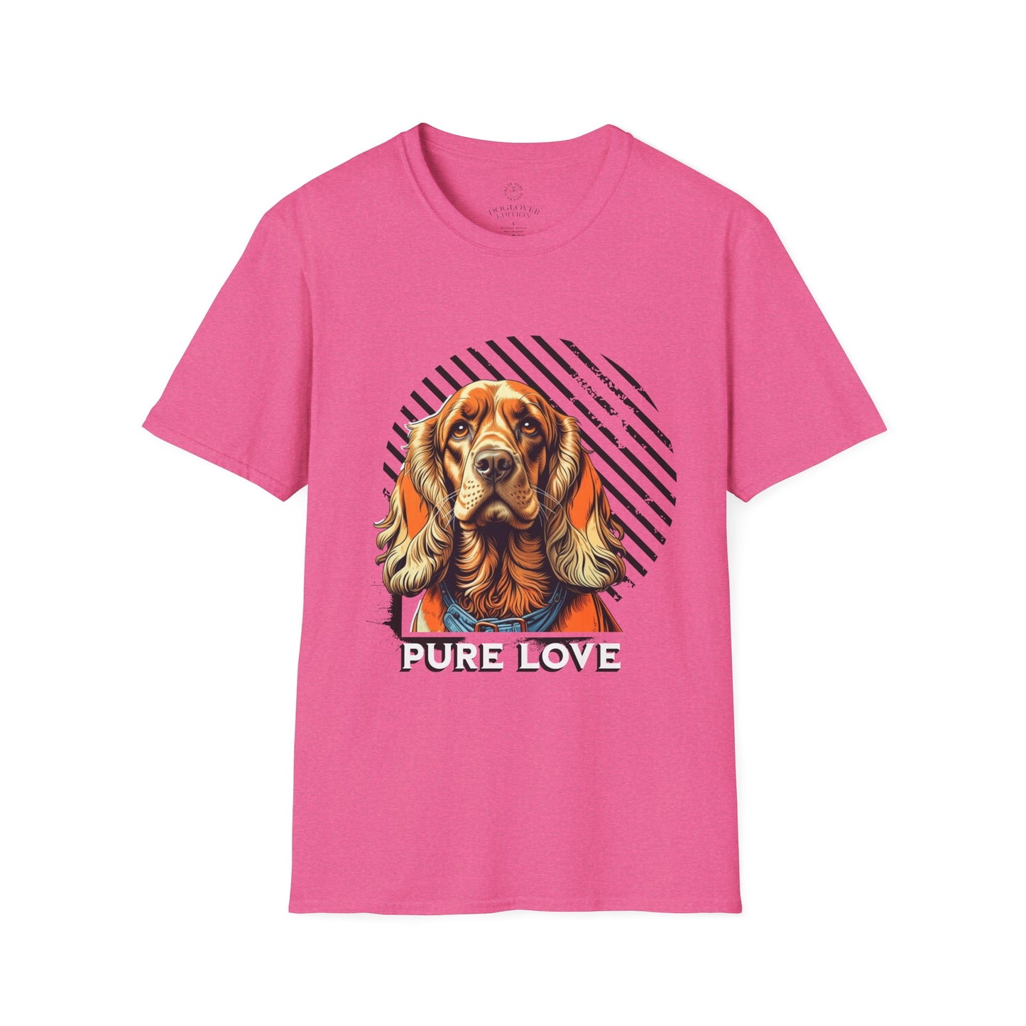Pure Love Dog T-Shirt - Unisex Softstyle Tee for Dog Lovers