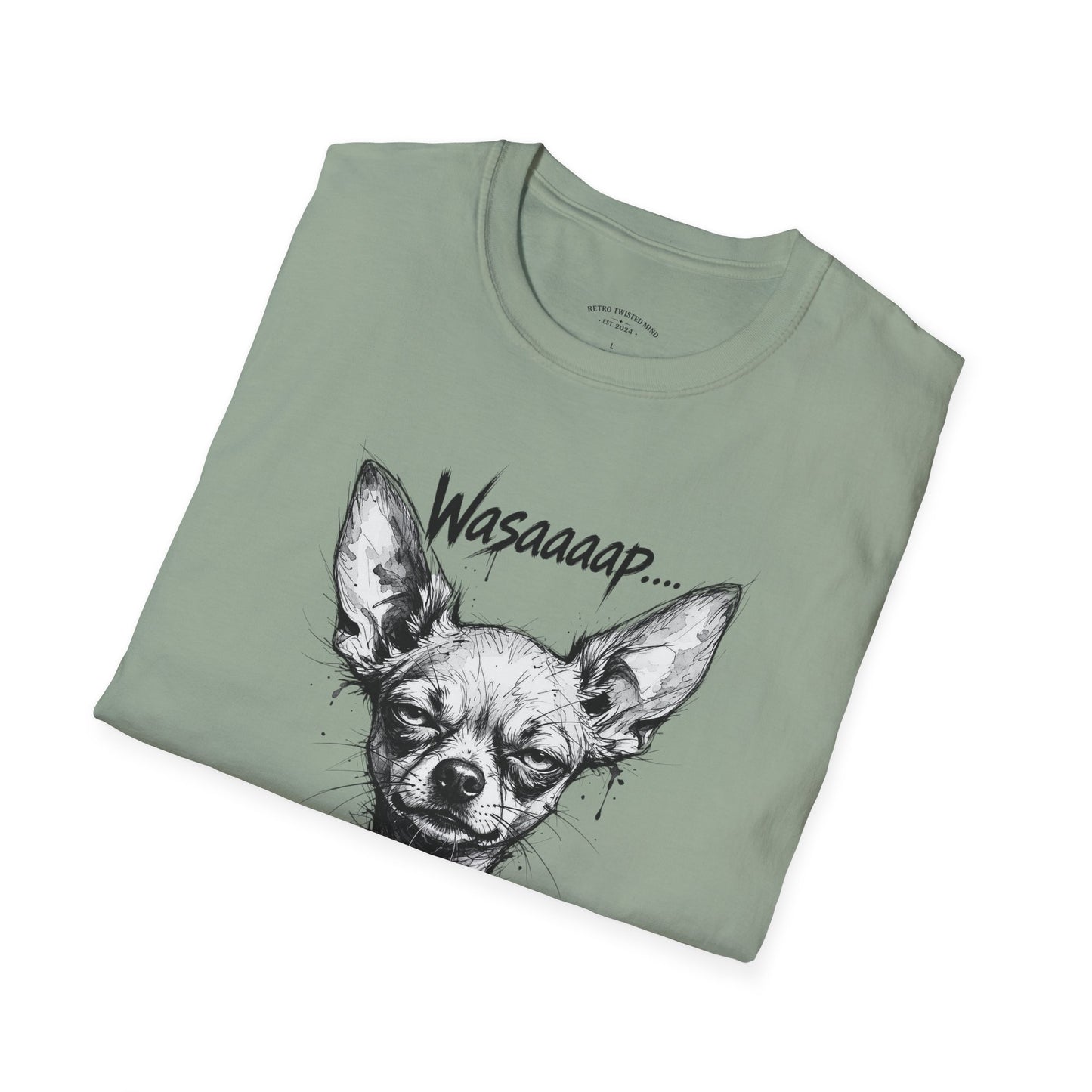 Chihuahua 'Wasaaaap' Graphic T-Shirt — Funny Dog Tee for Pet Lovers