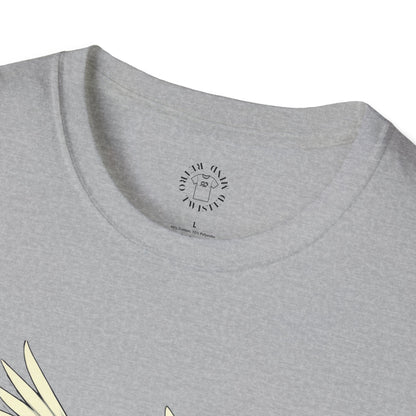 Hopeful Wings Unisex Softstyle T-Shirt - Inspirational Graphic Tee,dove,twisted