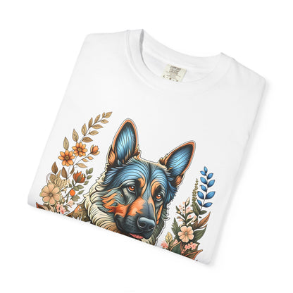 Pure Love Flower-Graphic T-Shirt for Dog Lovers