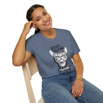 Keep Talking I'm Taking Notes Cat T‑Shirt