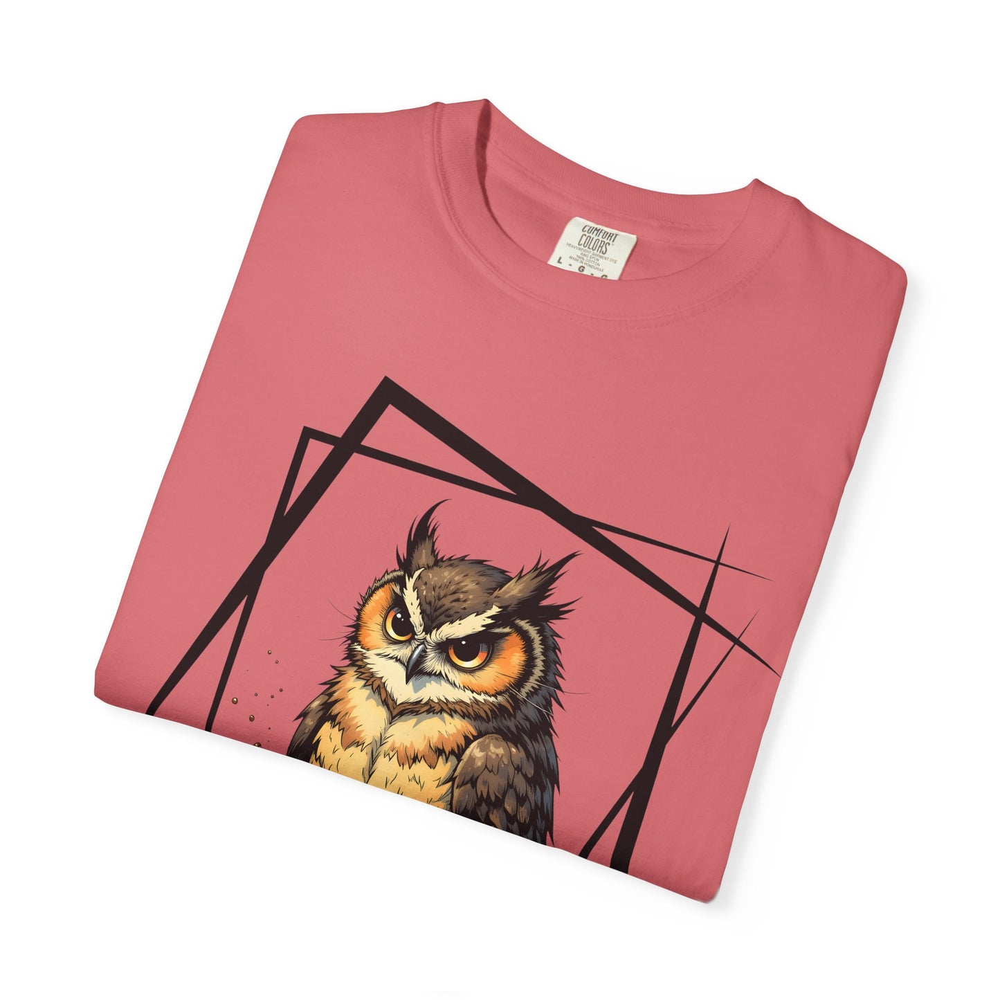 Owl & Coffee Graphic T-Shirt — 'A Day to Coffee and Contemplate'