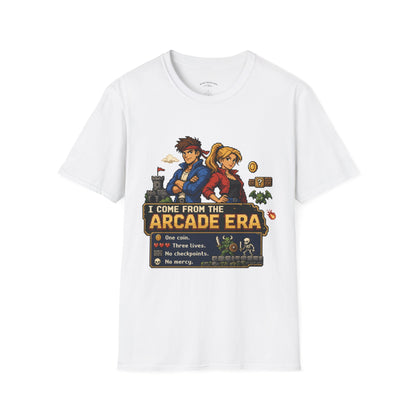 Retro Arcade Era T-Shirt — Pixel RPG Game Tribute