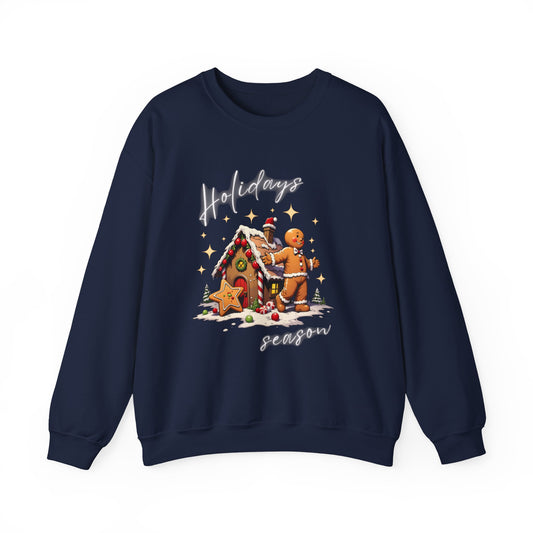 Holiday Season Gingerbread Crewneck Sweatshirt