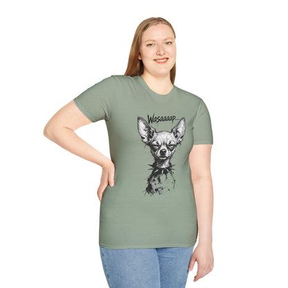 Chihuahua 'Wasaaaap' Graphic T-Shirt — Funny Dog Tee for Pet Lovers