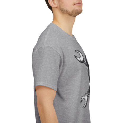 Mechanic Skull Tee — Wrench Crossbones Graphic T-Shirt