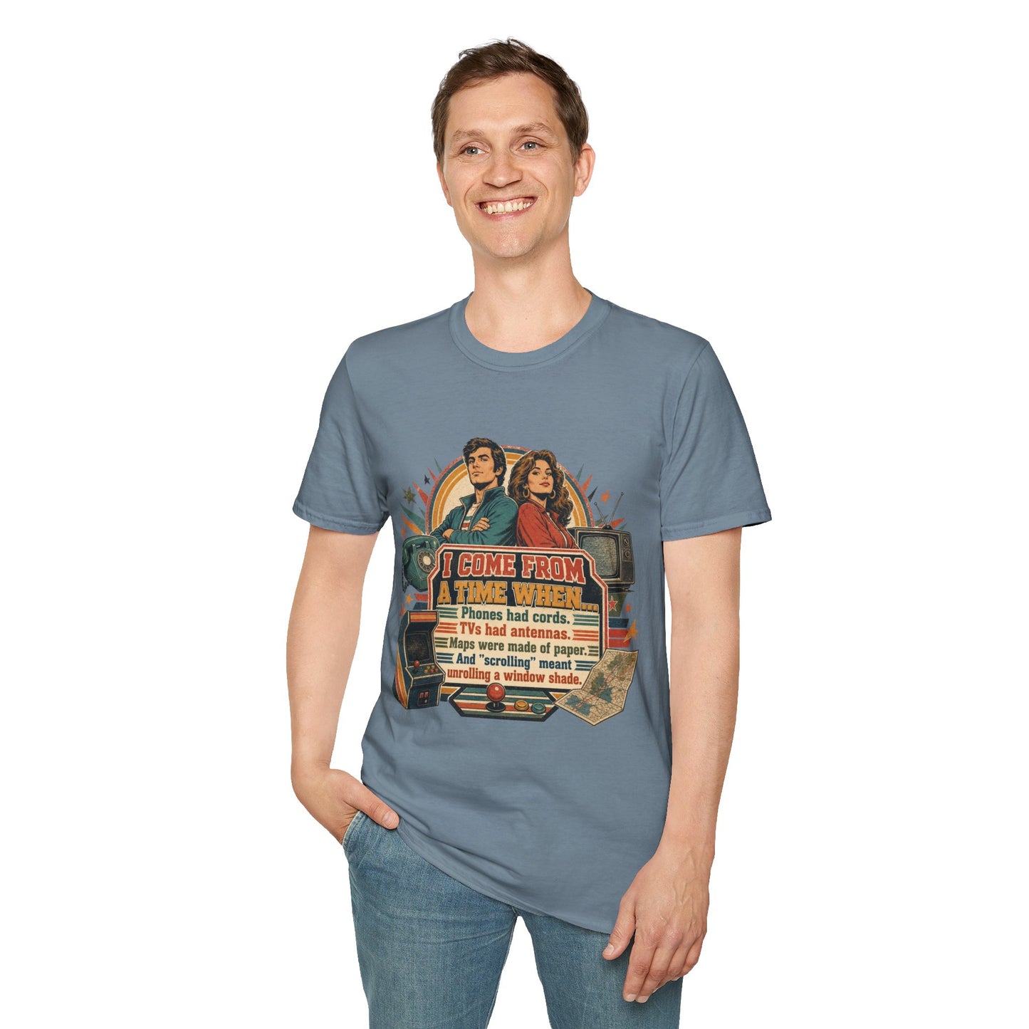 Vintage Road Trip T-Shirt — "I Come From A Time When" Retro Couple Graphic